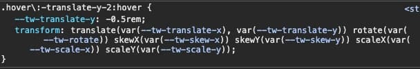 transformed-tailwind-to-css